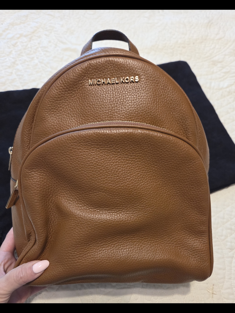 Michael Kors Brown Leather Backpack